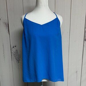 Lilly Pulitzer Dusk Lileeze Tank Top Bright Blue Medium EUC